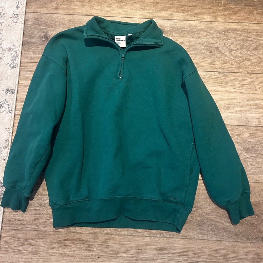 Aritzia Cozy Fleece Mega Fit 1/4 Zip Sweatshirt